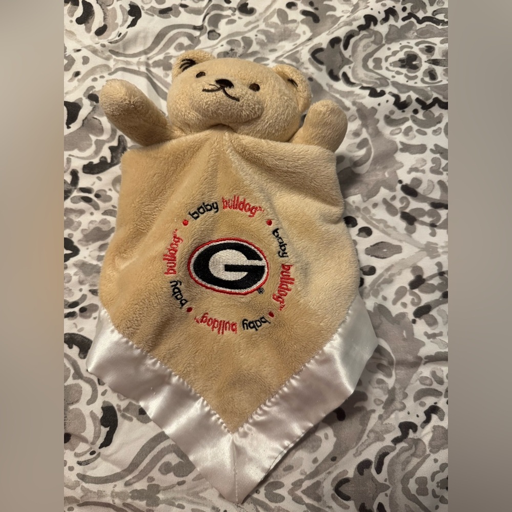 Cute UGA small lovey University of Georgia Dawgs baby fanatic soft bear